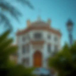 A beautiful view of a historic building in Dubai showcasing traditional architecture.