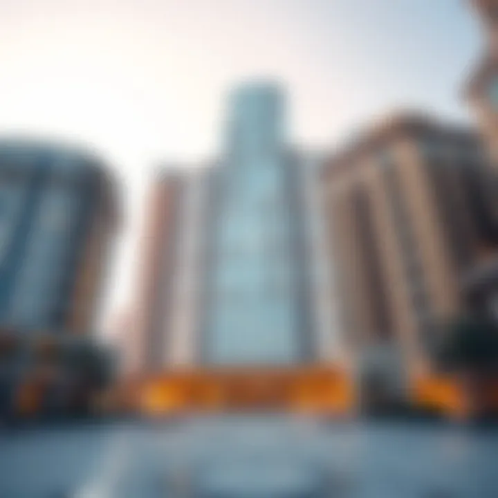 Architectural Design of Al Bateen Tower Architectural blueprint of Al Bateen Tower emphasizing design elements