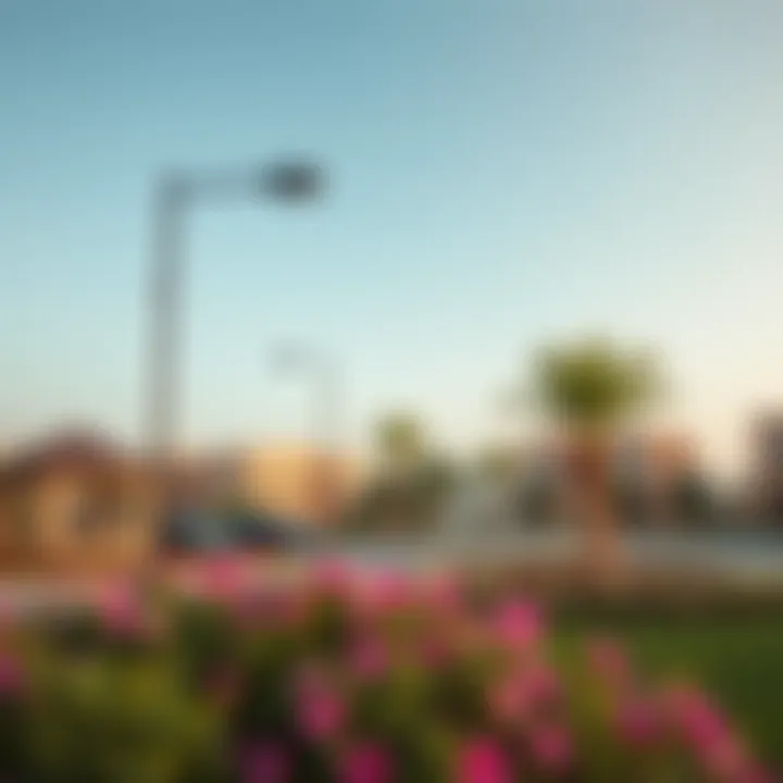 Community amenities such as parks and recreational areas in Al Khail Gate Phase 2