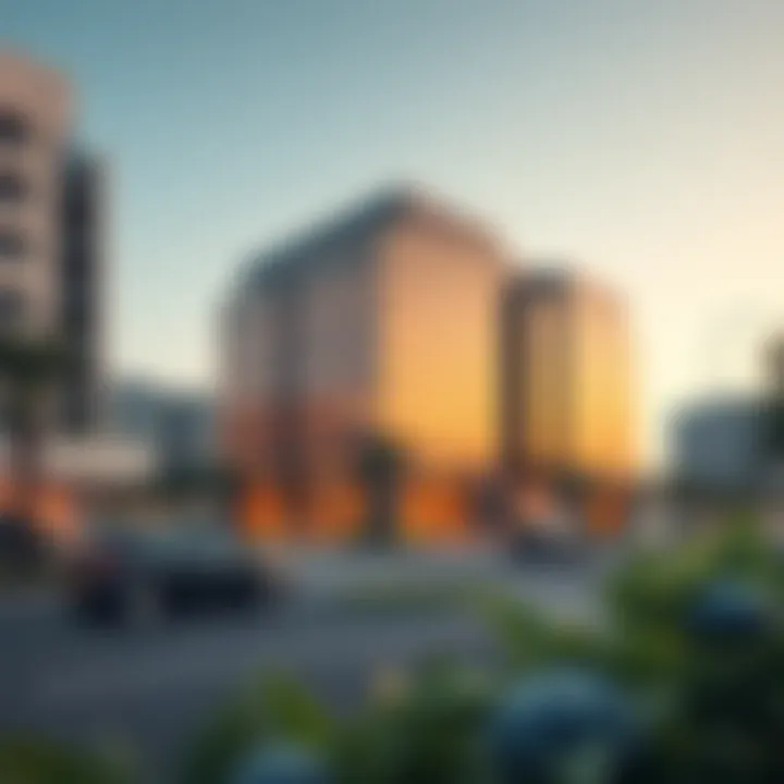 Strategic Location of Al Nahda Business Center Exterior view showcasing the location of Al Nahda Business Center