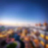 A panoramic view of Al-Nuaimia showcasing its unique architecture and skyline.