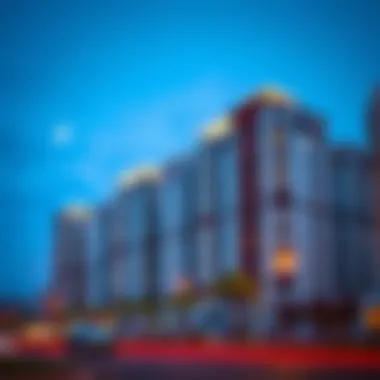 Modern residential buildings in Al-Nuaimia highlighting the district's real estate potential.