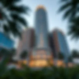 Stunning exterior view of Al Remah Tower showcasing modern architecture