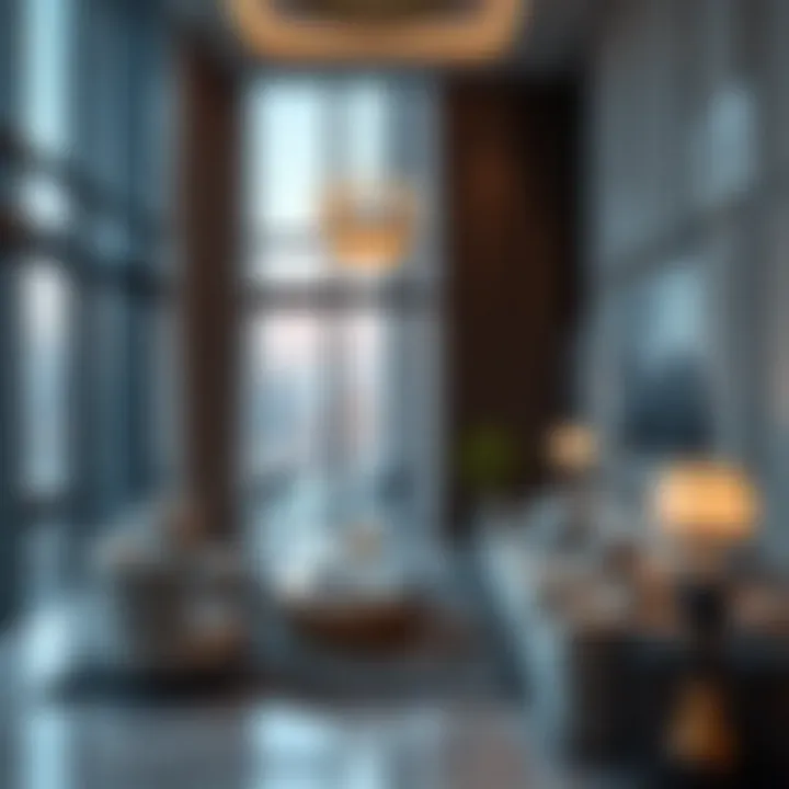 Luxury Interior of Al Remah Tower Interior design elements of a luxury apartment in Al Remah Tower