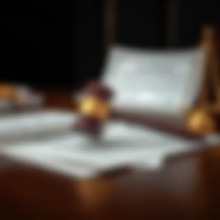 Legal documents and a gavel symbolizing the legal framework for business in Dubai