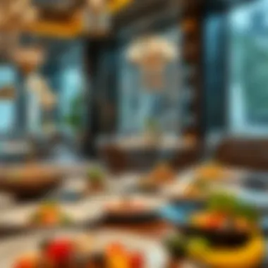 Gourmet dining experience with an array of exquisite dishes