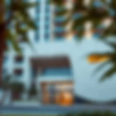 Exterior view showcasing the unique architectural design of Andaz Hotel Dubai