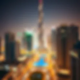 Elegant skyline of Dubai showcasing luxury properties