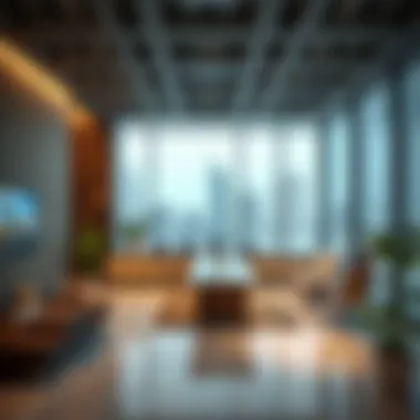 Modern real estate office with innovative design