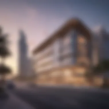 Bayan Business Center - Architectural Marvel in Dubai Exterior view of the Bayan Business Center showcasing modern architecture