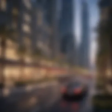 Strategic Location of Boulevard Plaza Strategic location overview of Boulevard Plaza in Dubai