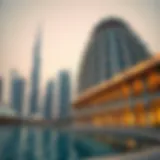 Majestic view of Burj Al Yasmeen showcasing its unique architectural style