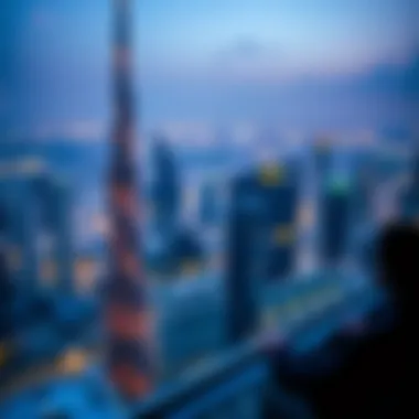 Panoramic view of Burj Khalifa corporate suites with stunning skyline