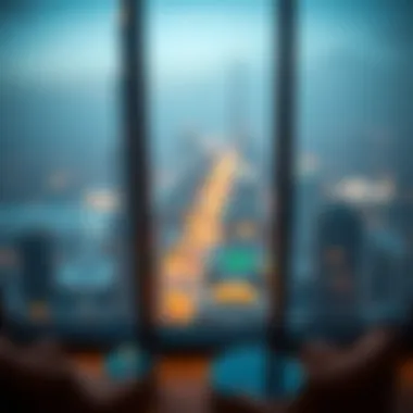 Breathtaking view from a high-rise corporate suite in Burj Khalifa