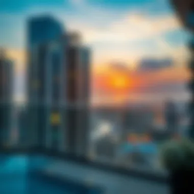 Scenic view from Cavalli Apartments overlooking Dubai