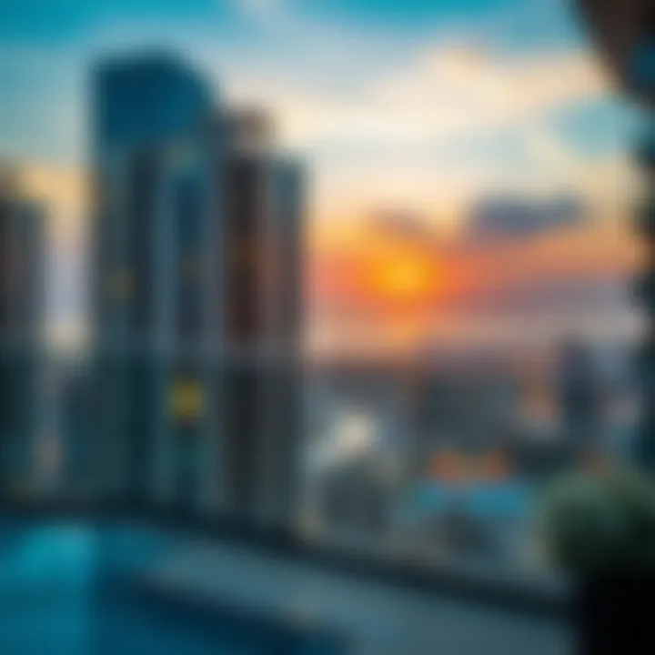 Scenic view from Cavalli Apartments overlooking Dubai