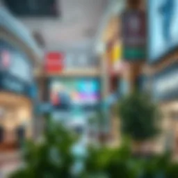 A vibrant retail environment showcasing diverse shops in City Centre Mirdif