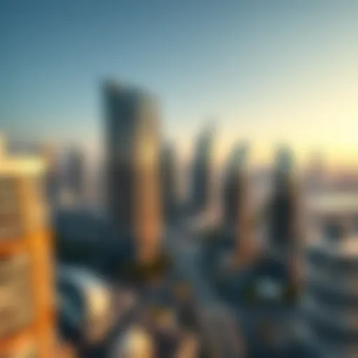 A panoramic view of Dubai's skyline showcasing modern architecture