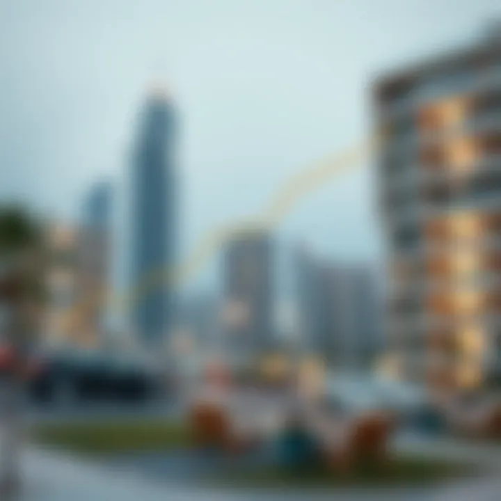 Graph illustrating real estate market trends