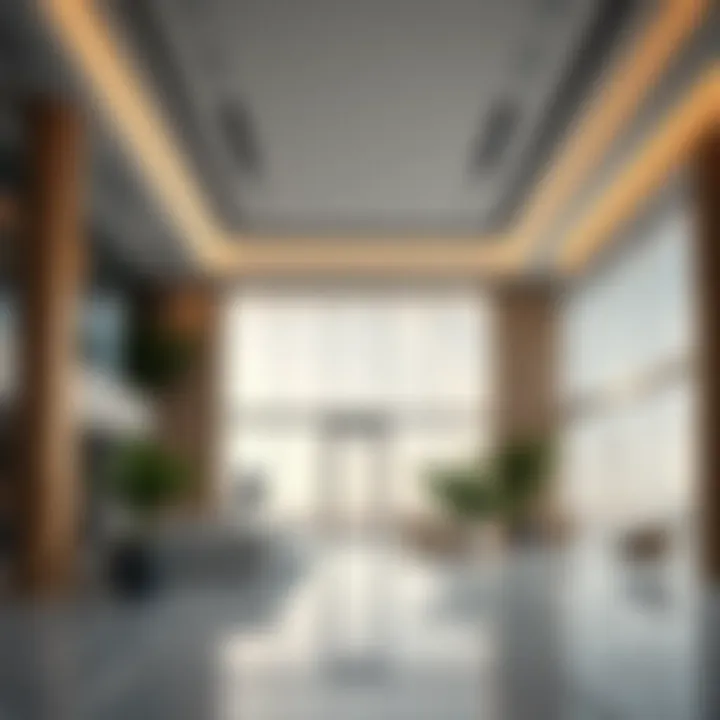 Modern office representing financial services