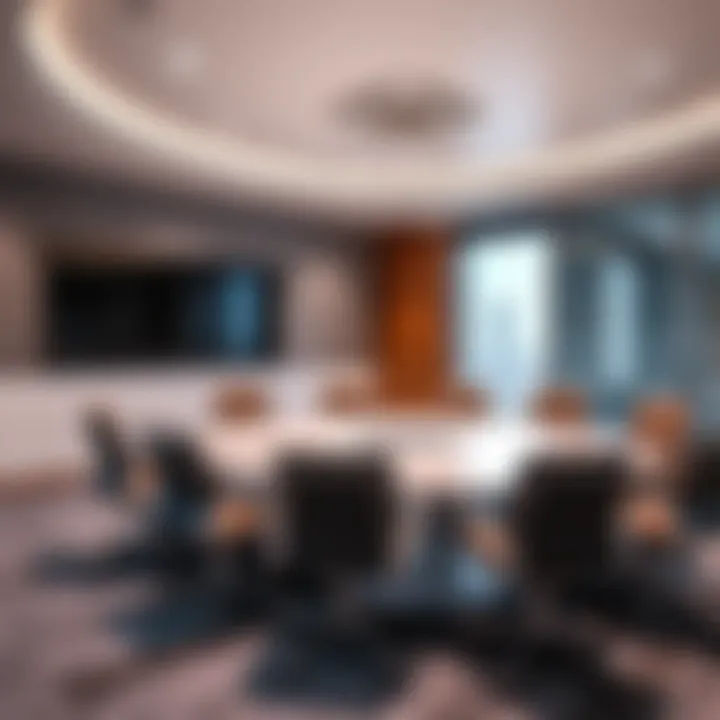 State-of-the-art meeting room in a Dubai business center