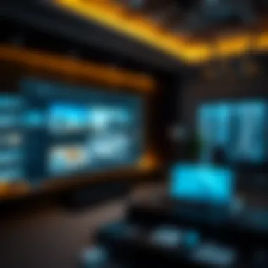 A digital interface displaying property listings