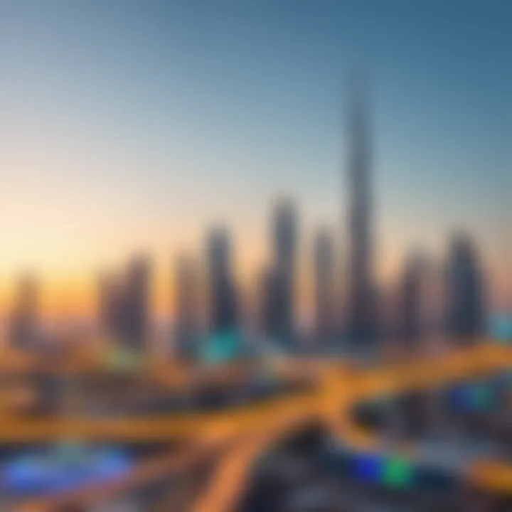 A striking skyline of Dubai showcasing modern architecture