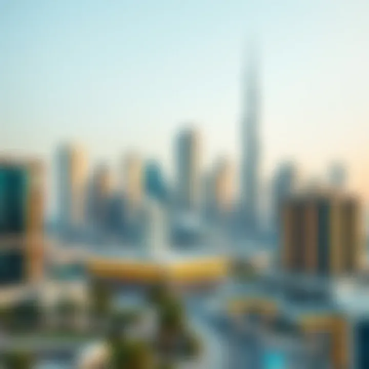 Dubai skyline showcasing modern architecture
