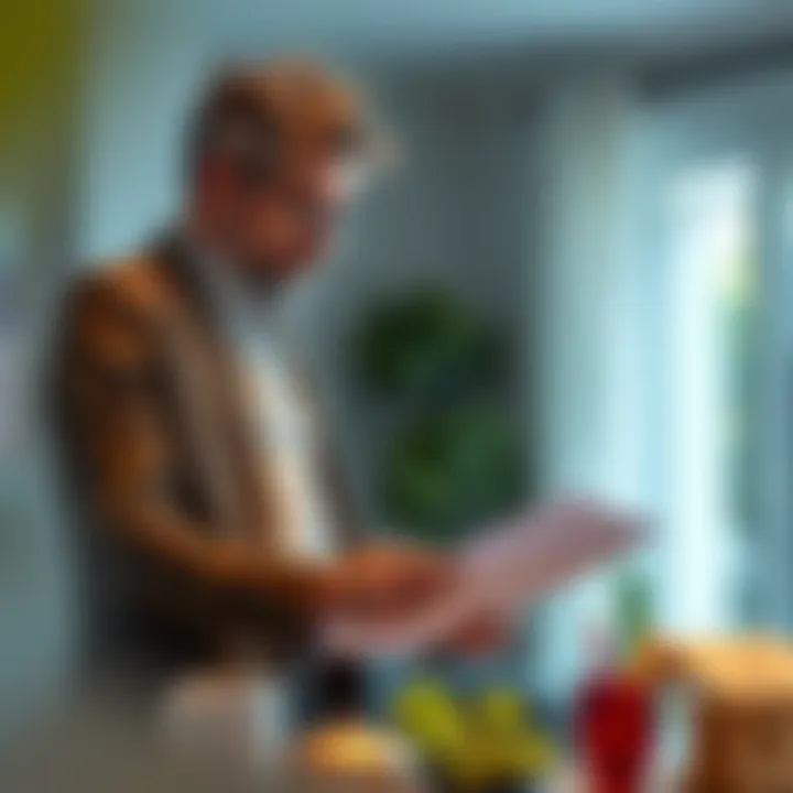 Landlord and tenant discussing rental agreements