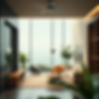 Interior shot highlighting sustainable materials used in Concept Seven