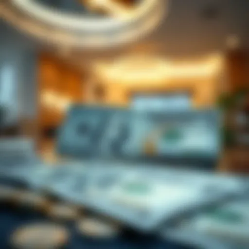 Currency exchange concept