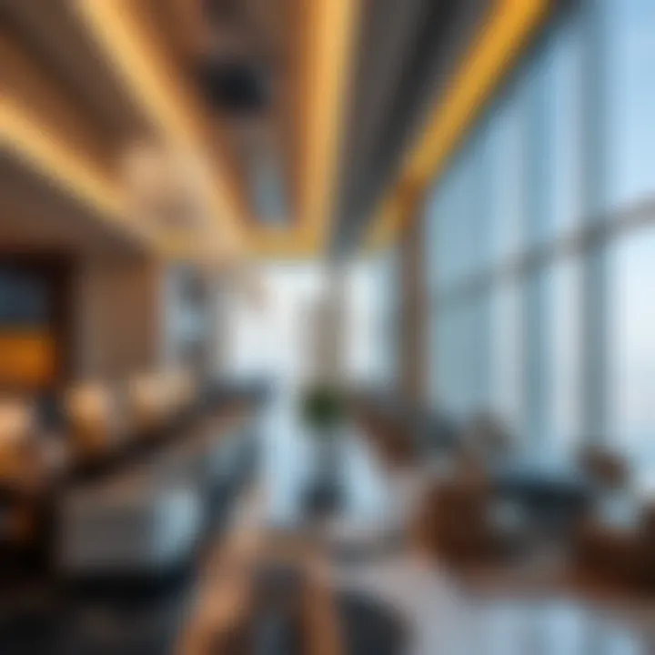 Interior amenities of Crystal Tower demonstrating luxury and modernity