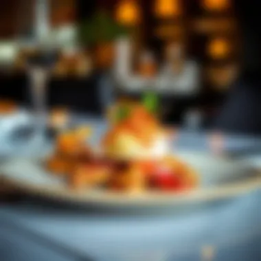 Artful Gourmet Creation Delicious gourmet dish beautifully plated