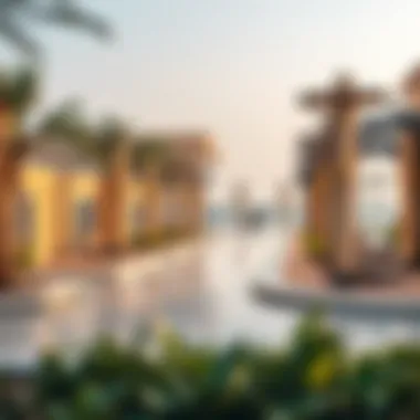 Conceptual image of community spaces and facilities in the Damac Lagoon Project