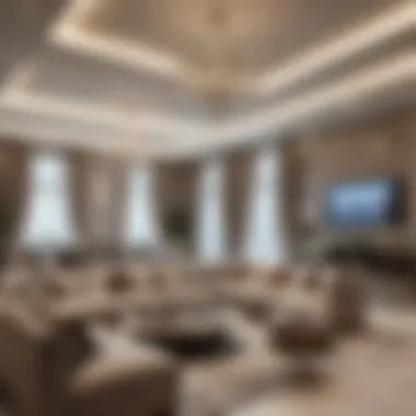 Sophisticated Living Spaces at Damac Maison Privé Sophisticated living area in a Damac Maison Privé residence featuring modern furnishings