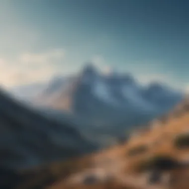 Mountain Landscape Beauty Breathtaking mountain landscape with clear blue skies