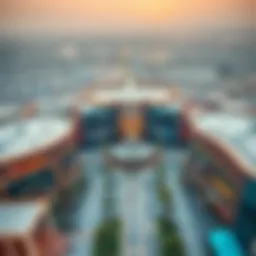 Aerial view of DragonMart showcasing its vast retail space