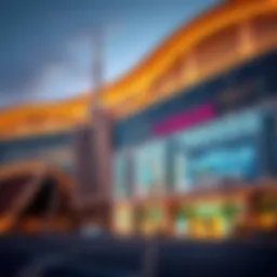 Stunning exterior view of Du Madina Mall showcasing modern architecture