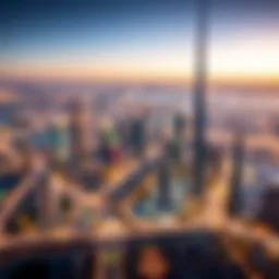 Overview of Dubai's skyline showcasing real estate developments