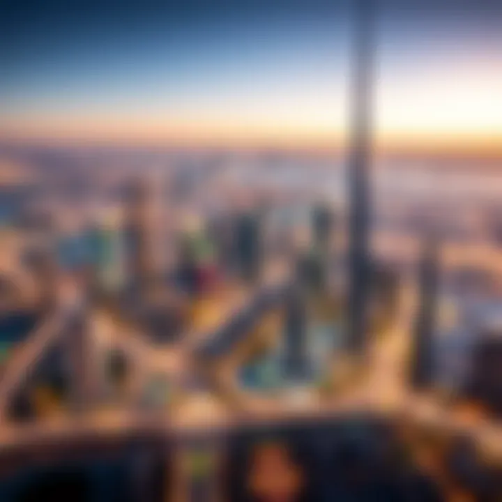 Overview of Dubai's skyline showcasing real estate developments