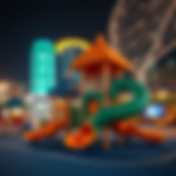 Innovative Play Structures for Kids Innovative play structures within Dubai Creek Harbour Play Area