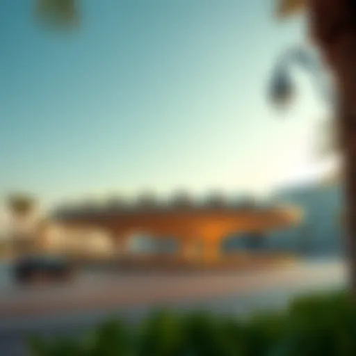 Architectural Marvel of Fish Roundabout A stunning view of Dubai's Fish Roundabout showcasing its unique architectural design