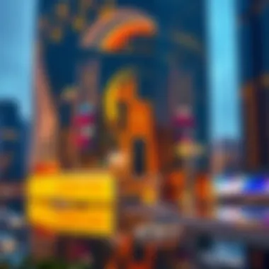 A modern skyscraper reflecting the vibrant city life of Dubai