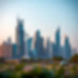 Iconic Dubai skyline showcasing modern architecture