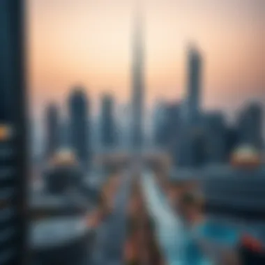 Overview of the Dubai skyline featuring Damac developments