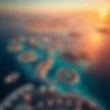 Aerial view showcasing The World Islands in Dubai