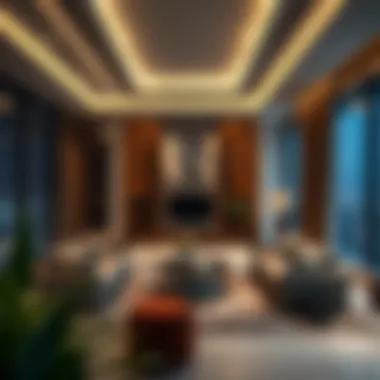 Luxurious residential apartment interiors in Dubai