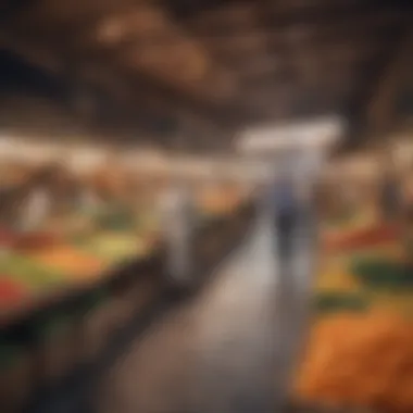 Local Market in Abu Dhabi A vibrant market scene in Abu Dhabi with fresh produce and local goods