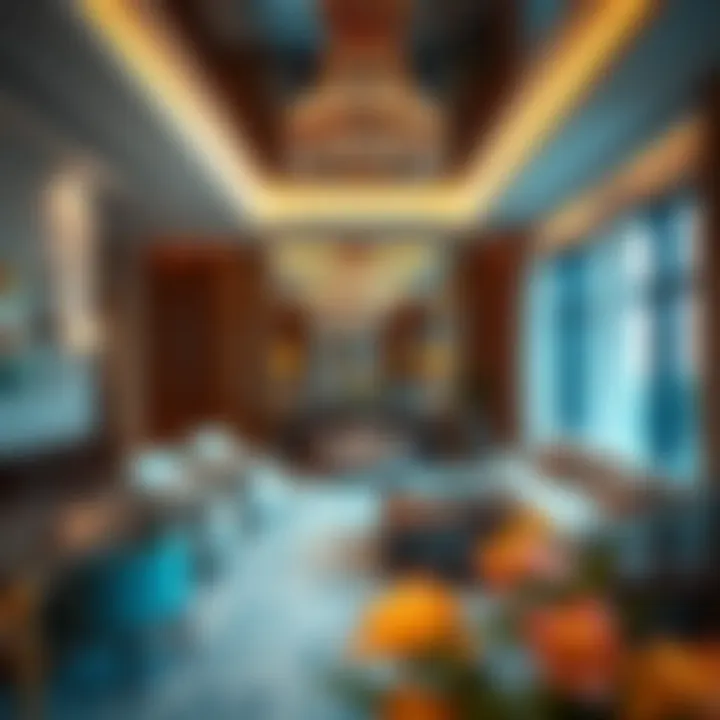 Interior design elements highlighting the luxurious features of Jomana Meraas