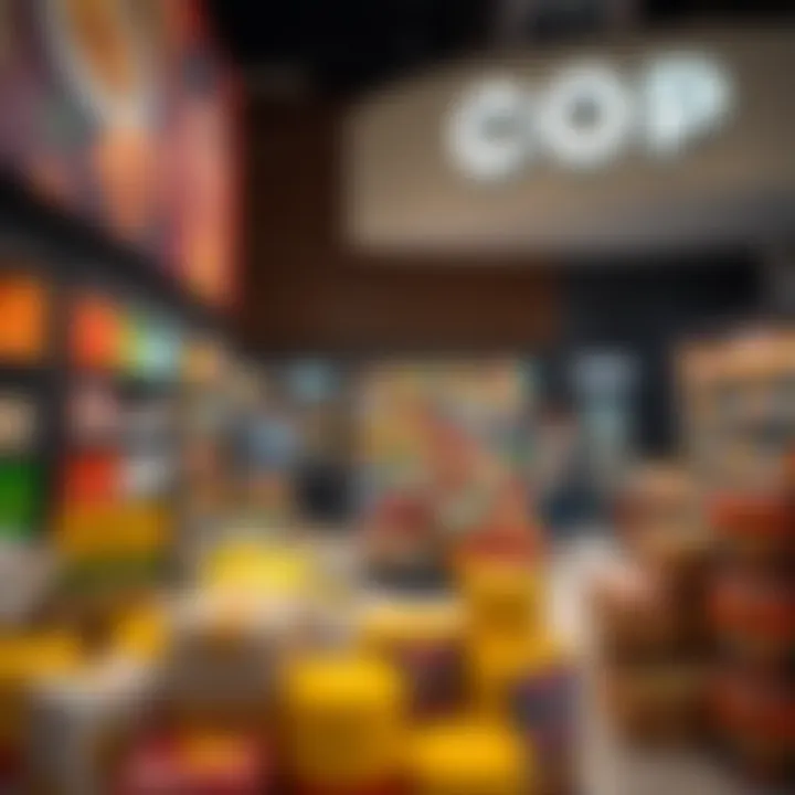 Interior layout of Union Coop Hamriya featuring diverse product displays